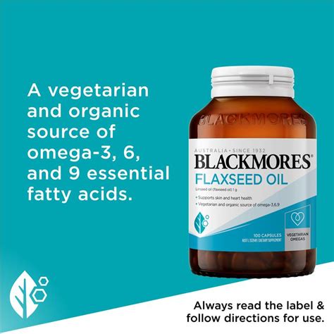 Buy Blackmores Flaxseed Oil 100 Capsules Online At Epharmacy®