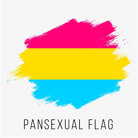 Pride Flag pansexuelle LGBT Designvorlage für sexuelle Identität