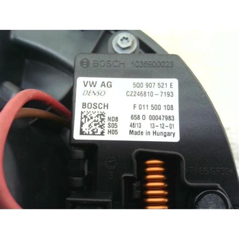 VW ゴルフ DBA AUCJZ ヒーター ブロア ファン モーター Z2 5Q2819021A yatsu 231030000767900