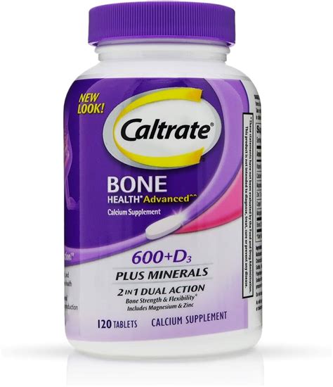 Caltrate 600 D3 Plus Minerals Calcium Vitamin D3 Supplement