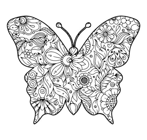 Images De Coloriage Mandala Papillon Téléchargement Gratuit Sur Freepik