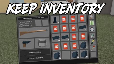 KEEP INVENTORY IN ROBLOX APOCALYPSE RISING YouTube