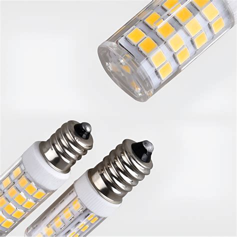 E Mini Base Led Corn Light Bulb Smd Ceramics Light Cool White Ebay