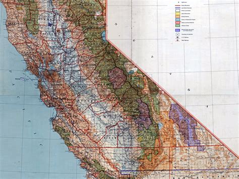 Vintage California wall map historical California map | Etsy