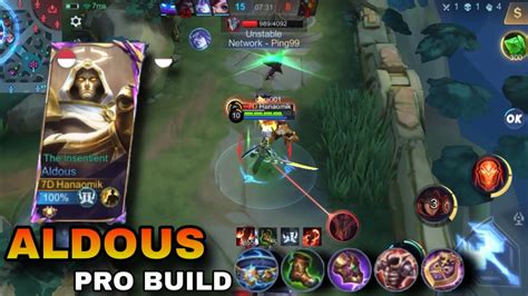 Aldous 12mins 500 Stacks Defense Build Pro Build Mobile Legends