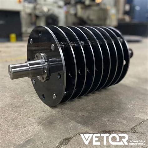 Rotor para Moinho de Martelos em Aço Carbono Vetor Tecnologia Industrial