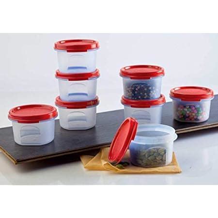 Buy Tupperware Tupin Plastic Container Ml Pieces Multicolored