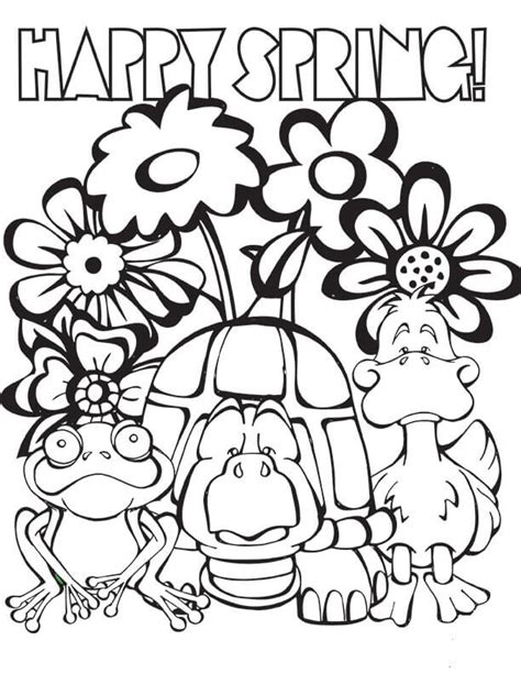 35 Free Printable Spring Coloring Pages