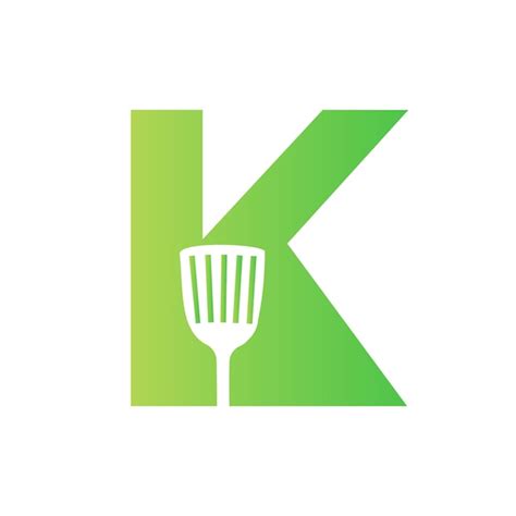 Premium Vector Letter K Kitchen Spatula Logo Kitchen Logo Design