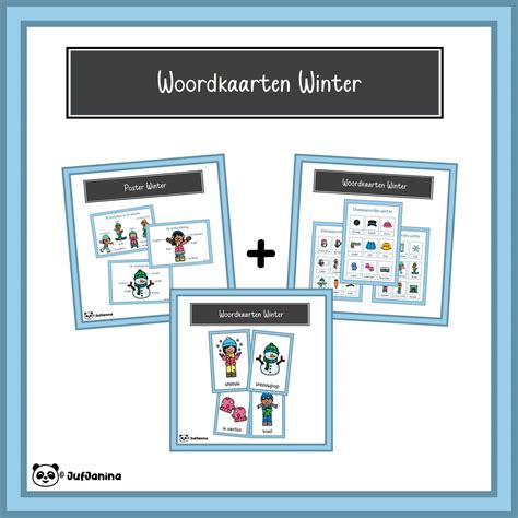 Woordkaarten Winter JufJanina