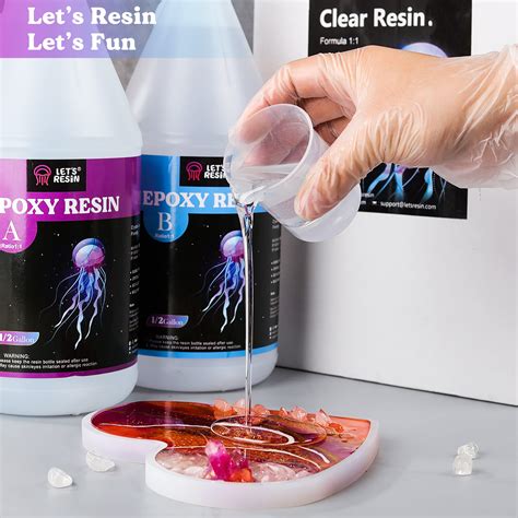 LETS Resin Epoxy Resin Kit 1 Gallon Bubble Free Super Clear Epoxy