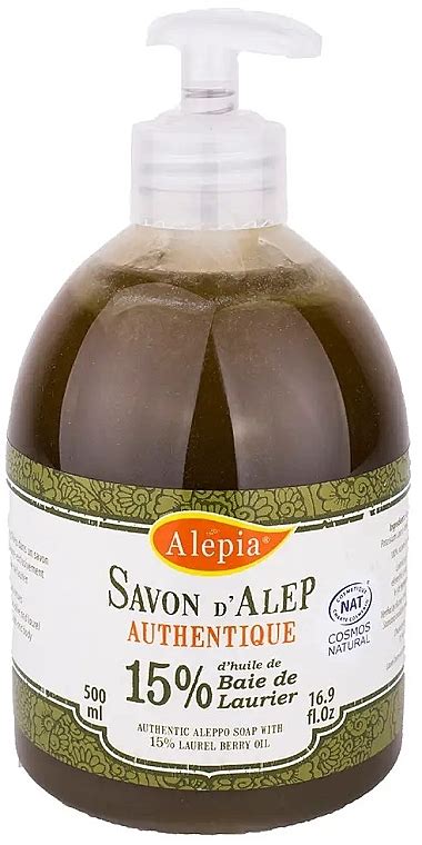 Alepia Authentic Natural Tradition 15 Aleppo Soap Savon Liquide D