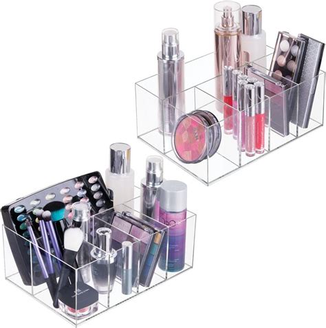 Amazon De Mdesign Kosmetik Organizer Aufbewahrungsbox Mit F Nf