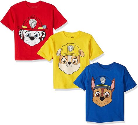 Nickelodeon Playera De Paw Patrol Para Ni Os Paquete De Amazon