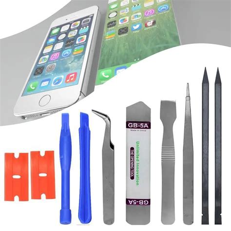 Universal 10 in 1 Smart Cell Mobile Phone Repair Tools Opening Pry Kit ...