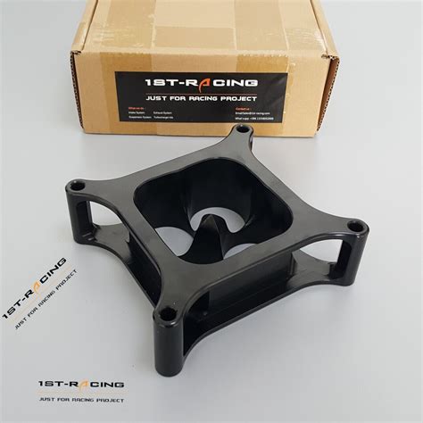 Black Billet Aluminum Super Sucker Carb Spacer For Series