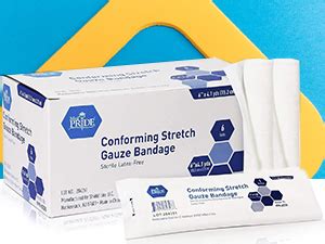 Amazon Med Pride Conforming Stretch Gauze Bandages Rolls X