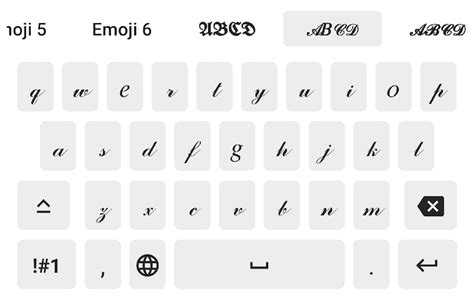 Aa Fonts Keyboard Emoji для Android — Скачать