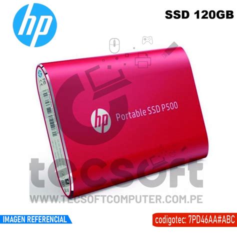 DISCO DURO EXTERNO EN ESTADO SÓLIDO HP P500 PORTABLE SSD 120GB USB 3 1