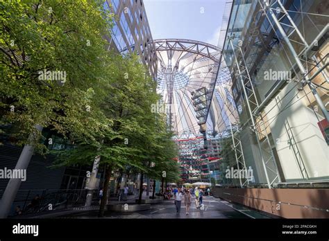 The Modern Architecture Of The Sony Center In Berlin Stock Photo Alamy