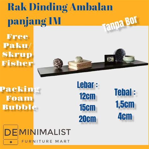 Jual Ambalan Dinding Rak Dinding Floating Shelves M Shopee Indonesia