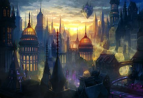 Magic City Of Vane By Alayna On Deviantart Fantasy Concept Art