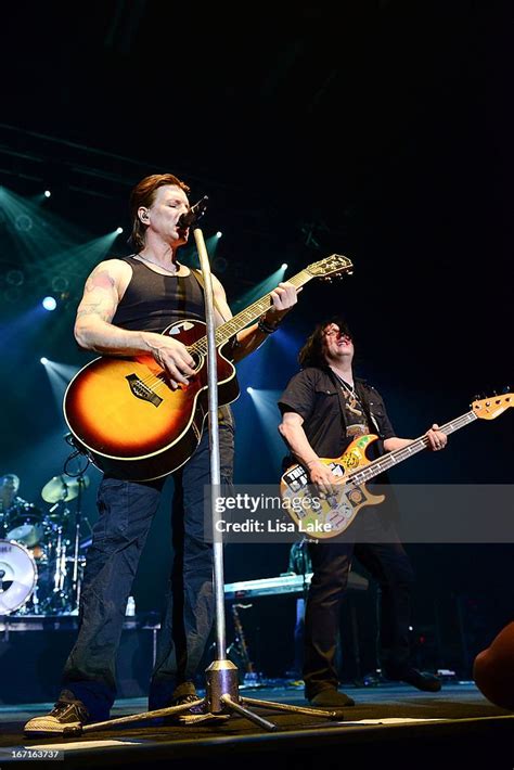 John Rzeznik And Robby Takac Of The Goo Goo Dolls Performs Live On