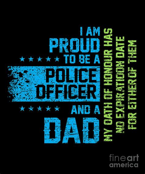 Police Officer Dad Papa Father Policeman T Digital Art By Thomas