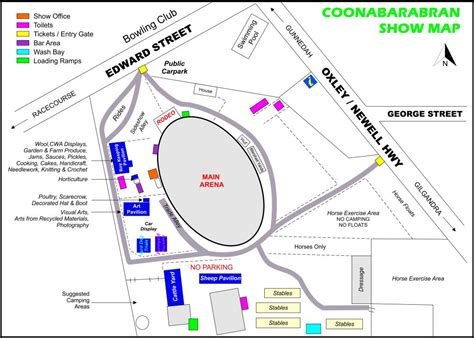 Showground Map - Coonabarabran Show