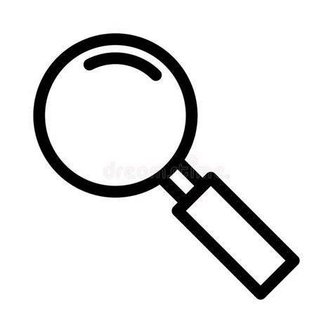 Magnifying Glass, Search Vector Icon Logo or Illustration Stock ...