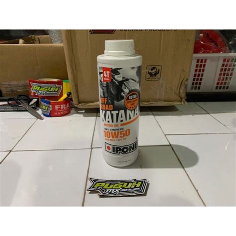 Jual Oli Ipone Katana 10W50 Synthetic Oli Mesin Motor 1 Liter Shopee