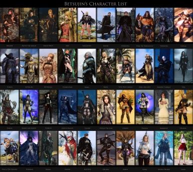 Character List at Skyrim Nexus - Mods and Community