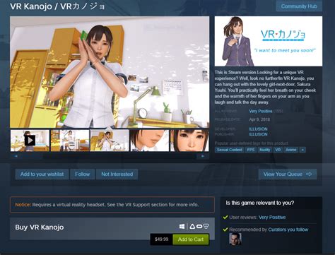 This Virtual Girlfriend Simulator Game On Steam Cost 50 Dollars The Reviews Are Pretty Much