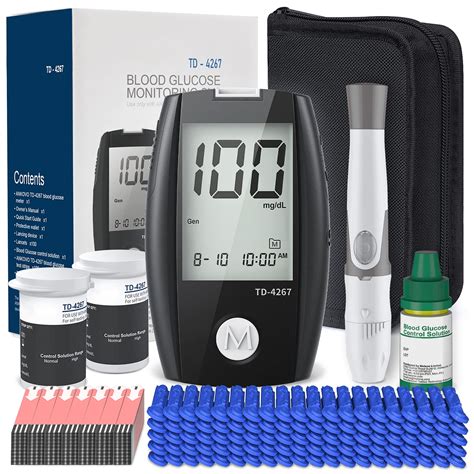 Buy Blood Glucose Monitor Kit 100 Counts 30 Gauge Lancets 100 Blood