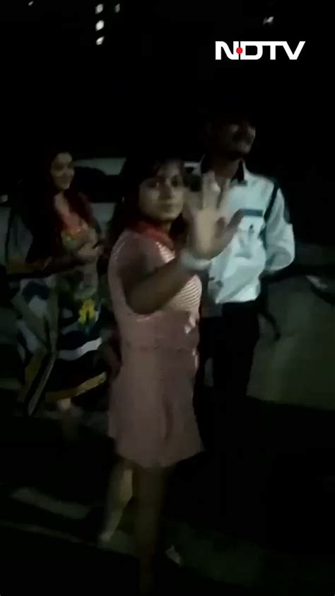 Ndtv On Twitter Video Noida Woman Grabs Guard By Collar Flings His