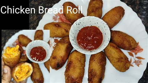 Chicken Bread Roll Recipe Delicious Crispy Chicken Snacks Ramzan