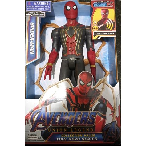 Mega Promo O Boneco Vingadores Homem Aranha Cm Articulado Luz E Som