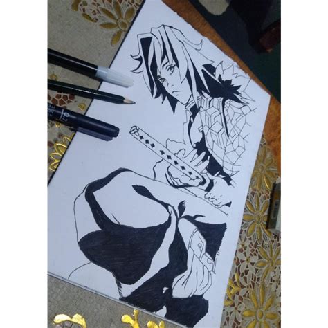 Jual Gambar Anime Giyu Tamioka Kimetsu No Yaiba Shopee Indonesia