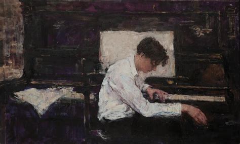 Pianist Oil On Canvas 80x110cm R Art