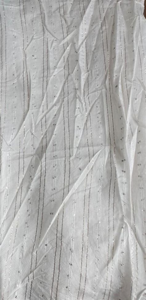 Printed Viscose Multi Jari Fabric For Garments White At Rs 47 Meter