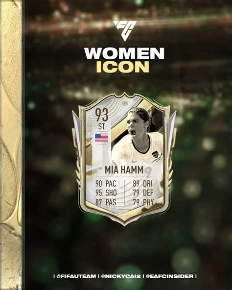 FIFAUTeam On Twitter EXCLUSIVE Leak Mia Hamm Is Coming To EA FC