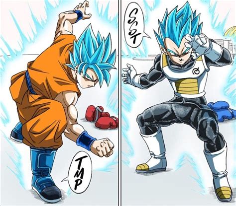 Goku And Vegeta Fighting Pose In 2022 Dragon Ball Super Manga