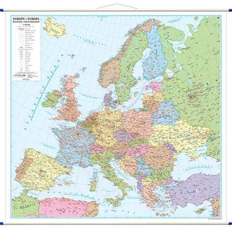 Europa polityczna mapa ścienna 1 2 250 000 ArtGlob pl