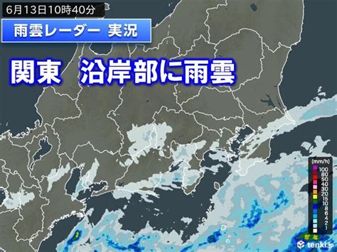 今日13日の関東 沿岸部ほど厚い雲 午後は内陸部ほど突然の激しい雨や雷雨に注意気象予報士 石榑 亜紀子 2024年06月13日 日本