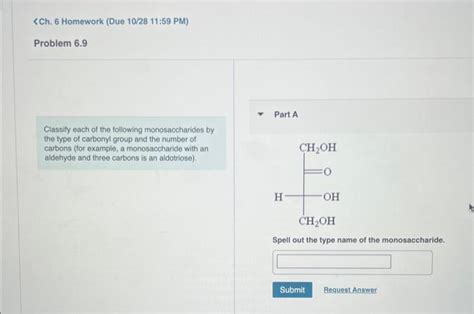 Classify Each Of The Following Monosaccharides By The