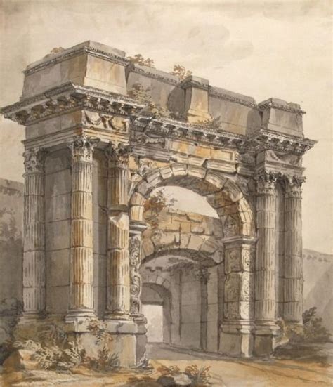 Charles Louis Cl Risseau French Triumphal Arch In Pola