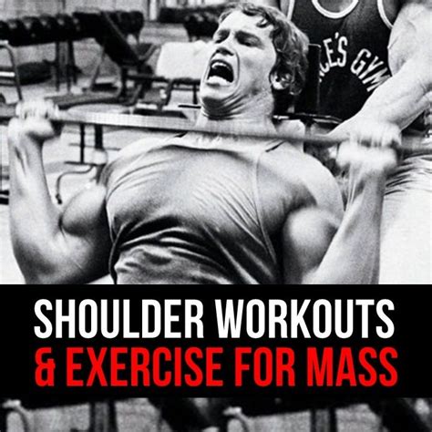 Shoulder Workouts and Shoulder Exercises For Mass | Shoulder workout, Crossfit body weight ...