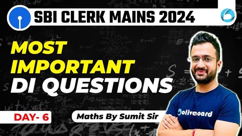 Sbi Clerk Mains Quant Most Important Di Questions For Sbi Clerk