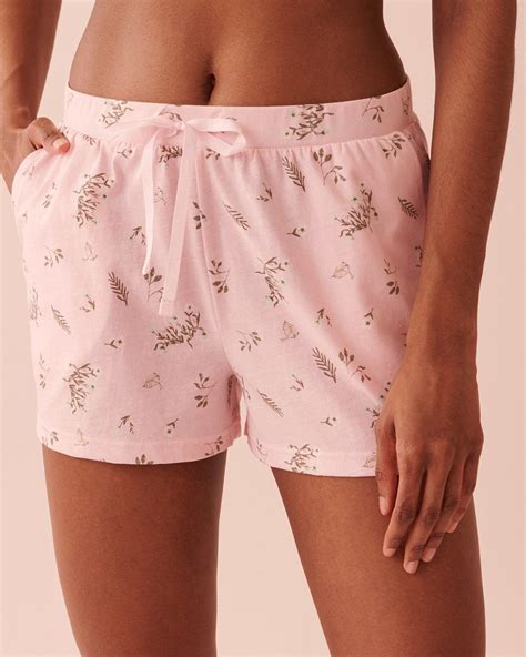 La Vie En Rose Cotton Short Pink Floral 40200460 Pajamas Women