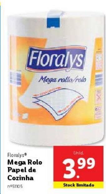 Promoção Papel toalha floralys em Lidl